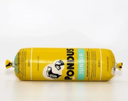Pondus Junior 0.5 kg hel låda (24 korvar) 12kg
