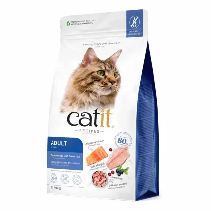 Catit Recipies Dry Adult Fish 400g utgånget datum