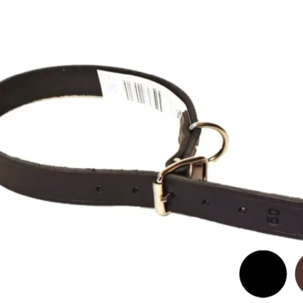 Alac Läderhalsband Svart 65cm