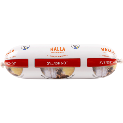 Halla Ångkokt Våtfoder Nöt 650g