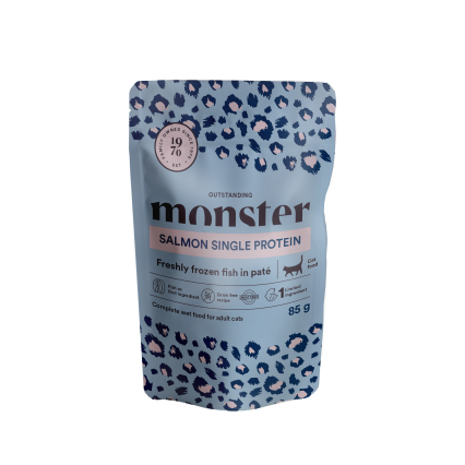 Monster Cat Pouches Adult Salmon 85g