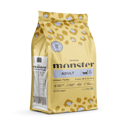 Monster Original Adult Cat Chicken/Turkey 2 kg