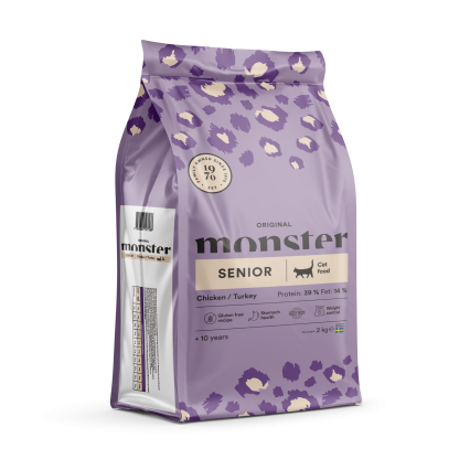 Monster Cat Original Senior Chicken/Turkey Kattmat 2kg