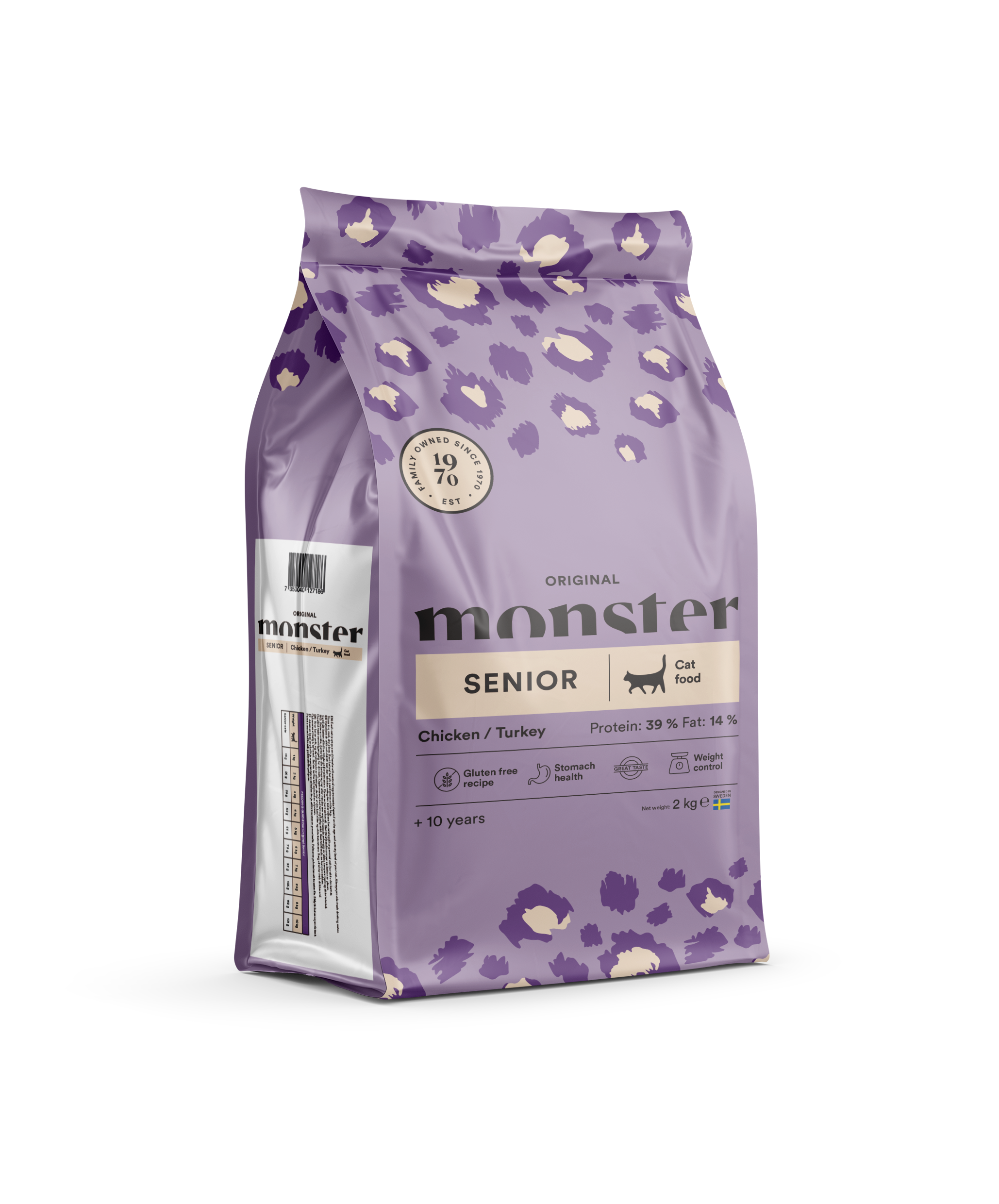 Monster Cat Original Senior Chicken/Turkey Kattmat 2kg