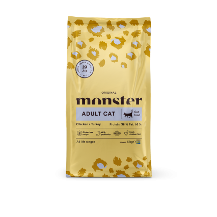 Monster Original Adult Cat Chicken/Turkey 6 kg