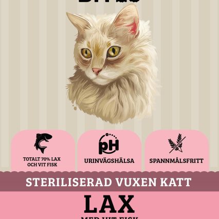 Askebites Steriliserad Vuxen Katt Med Lax Och Fisk 1,5kg