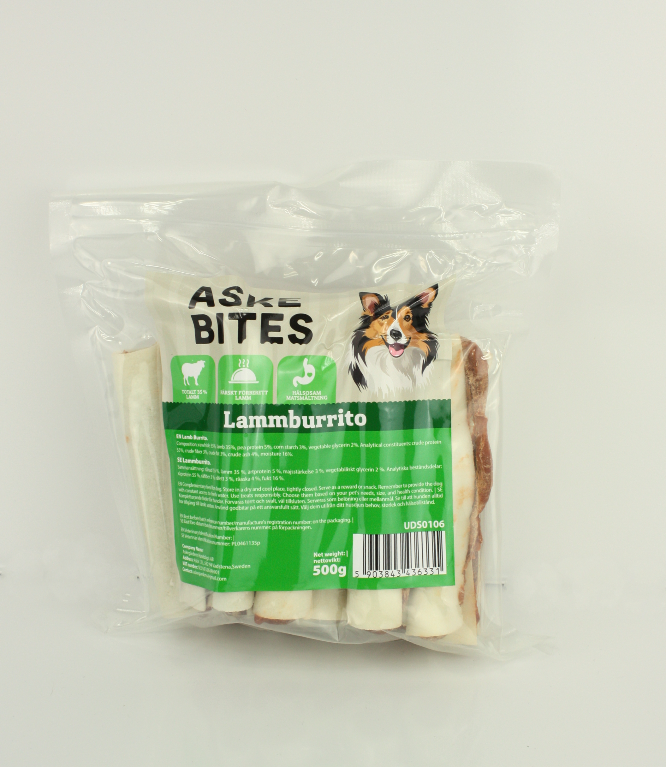 Askebites Lamm Burrito 500g